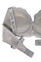 Women's Gray Glittery Lace and Stone Supported Bra Set - 4