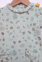 Baby Girl Short Muslin Jumpsuit 100% Cotton Floral Printed 12049 - 2
