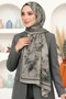 Women's Mink Shawl Patterned Bamboo Crush Shawl
