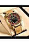 Rulet Li%Ge Model Men's Wristwatch Rulet Watch Leather Strap Rulet Watch - 2