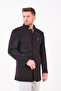 Ezel Stand Collar Pocket Buttoned Slim Fit Men's Cashmere Coat 36-28 - 4