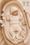 Baby Girl Newborn 100% Cotton Ribbed Lace Detailed 5-Piece Set Stylish Hospital Discharge Set - 2