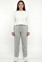 Women's Gray Waterway Striped Elastic Waist Pants