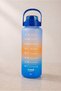 3-Piece Motivational Water Bottle Set (2L - 900ml - 500ml) - Tritan Sports Water Bottle with Straw Bpa Free - 2