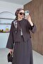 Dilan Linen Skirt Suit Brown - 4