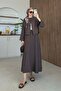 Dilan Linen Skirt Suit Brown - 3