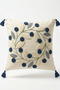 Boho Decorative Punch Embroidered Daisy Pattern Throw Pillow Runner Set 2 Square Throw Pillows 1 Runner Living Room Set - 6