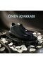 Genuine Leather Black Sports Shoes