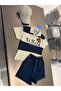 La'Ciel Paris Boys' Ny Polo Collar Tshirt and Ballon Shorts Set - 3