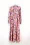 Pink Paisley Swirl Print Tiered Casual Dress - 2