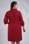 Women's Plus Size Eyelet Belted Dress - 2