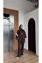 Women's Tesettür Loose-Leg Modal Fabric Kimono Suit with Stone Embellishments - 6