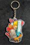 Owl Bag Chainsaw Man - Acrylic Keychain Bag Ornament with Denji Pattern - 2