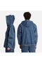 Denim Full Zip Hooded Bomber Tb0A5N64Aby1 - 5