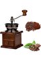 Vintage Wooden Manual Coffee Grinder - Classic Style Hand Crank Coffee Mill - 7