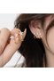 Starry Baguette Stone Gold Color Women's Steel Earrings - 4
