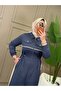 Women's 2-Piece Zippered Long Jacket Set with Two-Thread Cotton Casual Pants N-05510 _ Gray - 3