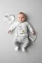 Cute Squirrel Printed 5-Piece Boxed Hospital Discharge Set 100% Cotton Newborn - 3