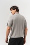 Zipform Half-Zip Polo Collar Striped Knitwear T-Shirt - 7