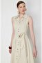 Beli Belted Maxi Dress with Stitching Detail 6116 - 4