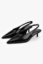 Women's Mia Black Shiny Stiletto - 3