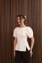 Balloon Sleeve Blouse with Back Detail Off-White - 2