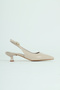 Women's Black Patent Leather Pointed Toe Low Heel Shoes - 6