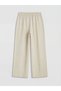 Alita City Women's Linen Blend Trousers with Elastic Waist and Contrast Trim - 6
