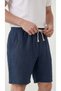 Men's 100% Cotton Linen Muslin Shorts with Back Pockets, Full Fit - 3