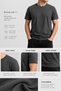 100% Cotton Regular Fit T-Shirt |   Women's & Men's Unisex Crew Neck Basic T-Shirt - Anthracite - 2