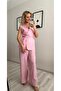 Waist-Tied Lined Vest and Trousers Set - 7