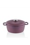 Taç bella cast deep 28 cm cast lid pot lilac - 3
