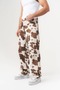 Cavalier Pattern Detailed Baggy Jean Trousers - 3