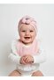 Cute Pink Baby Bib with Cap Set