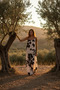 Olympos Series - Double Slit Patterned Modal Beach Dress - 3