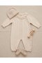 Baby Girl Romper and Hat - 100% Organic Cotton Washed Fabric - Salmon