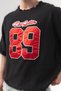 Eight Nine Fringed and Patch Detailed Crew Neck Oversize T-Shirt - 3