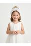 White Flower Girl Crown with Cute Princess Figure 1-5 Years Old - 3