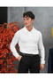 Slimfit Molded Cotton Lycra Button Detailed Knitwear Sweater - 2