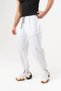 Reverse Stitch Detailed Pleated Shalwar with Elastic Waist and Cuffs - 2