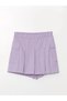 Lcw Kids Lilac Elastic Waist Girls Shorts Skirt