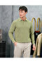 Polo Collar Button Detailed Sweater