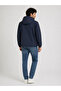 Men's Navy Blue Seasonal Jacket with Lining and Hood, Comfortable Fit, Water and Wind Resistant - 8