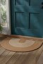 Bohemian Decorative Door Mat - Stain-Resistant Wicker-Look Welcome Mat - 7