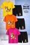 Children's Sinser Kaplan Standing Printed Crew Neck 3-Piece T-Shirt - Shorts Set