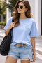 Minimal Ghost Printed Unisex Oversize T-Shirt – Cotton Crew Neck Casual T-Shirt