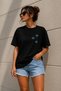 Three Eyes Minimal Printed Unisex Oversize T-Shirt – Cotton Crew Neck Casual T-Shirt