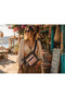 Rez Ethnic Authentic Bohemian Waist Bag Daily Travel Usable Large Volume Dried Rose