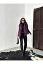 Artificial Fur Women's Vest – Zippered, Soft Textured - Plum |   Vmf2046 - 2