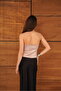 Zippered Satin Vest - Stone |   Vmd2952 - 5